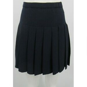 Saint John santana knit navy pleated skirt size 2